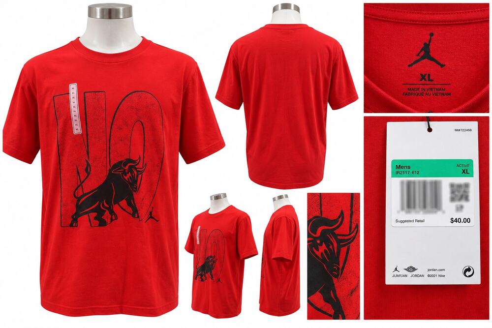 Jordan Jumpman Men’s Red Graphic T-Shirt – XL